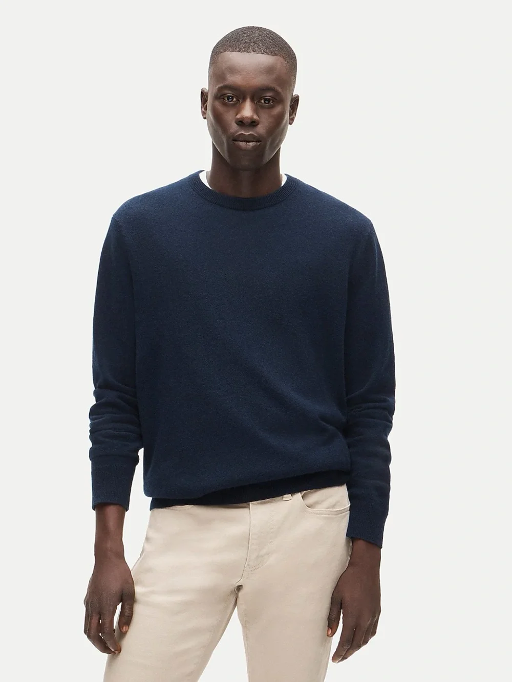 J. Crew Basket-stitch cotton crewneck sweater in Black Size L $118 CQ168